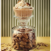 Almond Cupcakes with Amaretto Buttercream