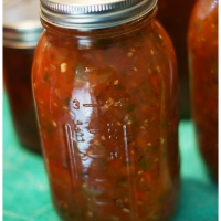 Super Simple Salsa for Canning
